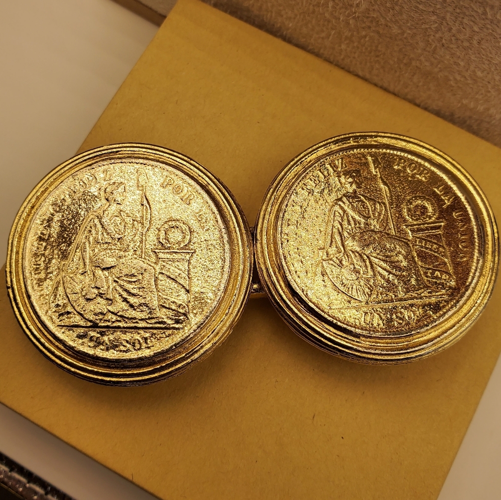 MIMI DI N RARE 1985 Coin Belt Buckle - Picture 4 of 11